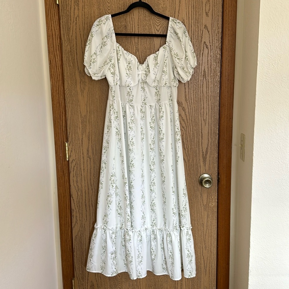 White Floral Dress